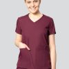 Odziez Medyczna uniformix Bluzy Medyczne | Bluza Medyczna Damska Med Couture Insight, 2411-Wine Bordowy