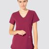 Odziez Medyczna uniformix Bluzy Medyczne | Bluza Medyczna Damska, 3 Kieszenie, Uniformix Comfort, Ct1001, Wino. Bordowy