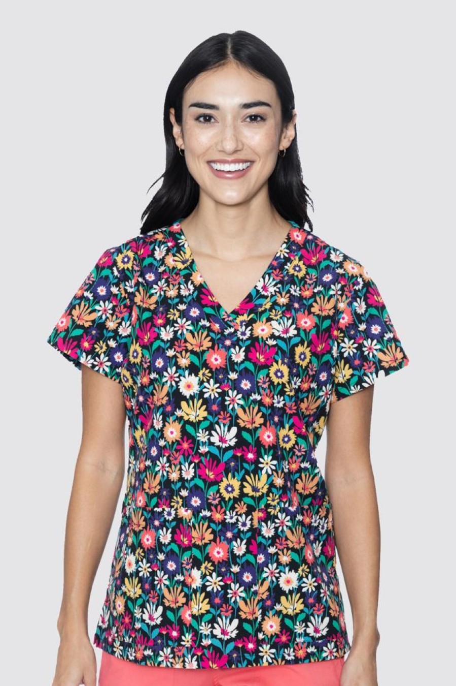 Odziez Medyczna uniformix Bluzy Medyczne | Bluza Medyczna Damska Med Couture Print, 8564 Dsfd Wielokolorowe