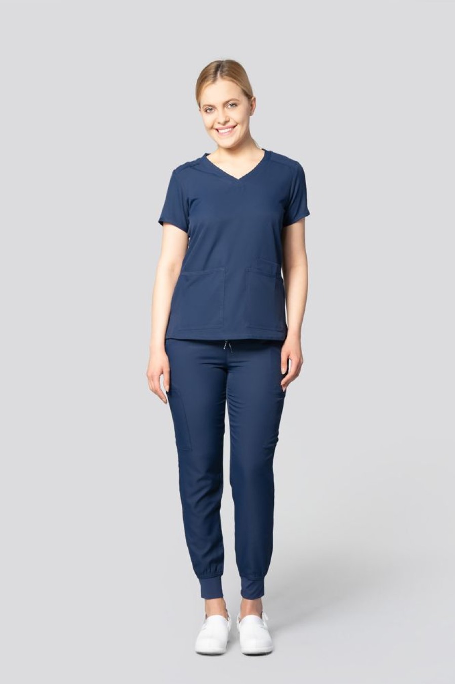 Odziez Medyczna uniformix Bluzy Medyczne | Bluza Medyczna Damska Med Couture Insight, 2411-Navy Granatowy