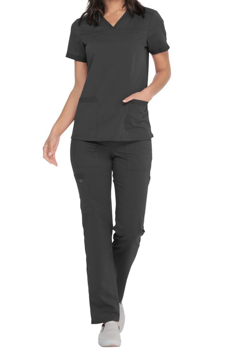 Odziez Medyczna uniformix Bluzy Medyczne | Bluza Medyczna Damska Dickies Balance Dke870 Pwt Szary