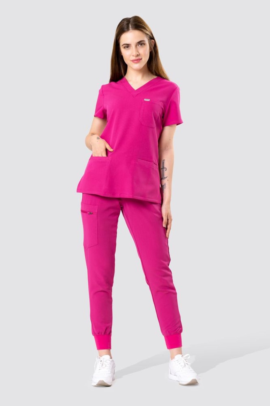 Odziez Medyczna uniformix Spodnie Medyczne | Spodnie Medyczne Damskie Uniformix Rayon, 3020-Virtual Pink Rozowy