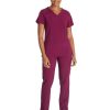 Odziez Medyczna uniformix Bluzy Medyczne | Bluza Medyczna Damska Dickies Essential, Dke625-Wnps Bordowy