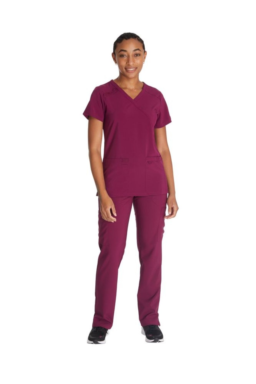 Odziez Medyczna uniformix Bluzy Medyczne | Bluza Medyczna Damska Dickies Essential, Dke625-Wnps Bordowy