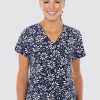 Odziez Medyczna uniformix Bluzy Medyczne | Bluza Medyczna Damska Med Couture Print, 8564 Smrd Wielokolorowe