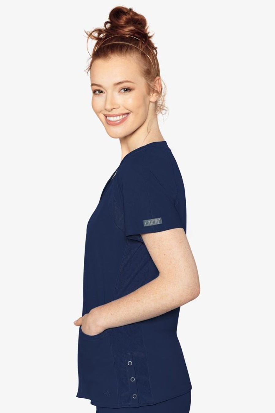 Odziez Medyczna uniformix Bluzy Medyczne | Bluza Medyczna Damska Med Couture Peaches, 8470-Navy Granatowy