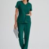 Odziez Medyczna uniformix Bluzy Medyczne | Bluza Medyczna Damska, Grey'S Anatomy Spandex-Stretch , Grst011, Hunter Green Zielony