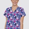 Odziez Medyczna uniformix Bluzy Medyczne | Bluza Medyczna Damska Med Couture Print, 8564 Ubfl Wielokolorowe