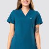 Odziez Medyczna uniformix Bluzy Medyczne | Bluza Medyczna Damska Uniformix Rayon, 3001-Caribbean Blue Morski