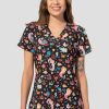 Odziez Medyczna uniformix Bluzy Medyczne | Bluza Medyczna Damska Med Couture Print, 8564 Mmpt Wielokolorowe