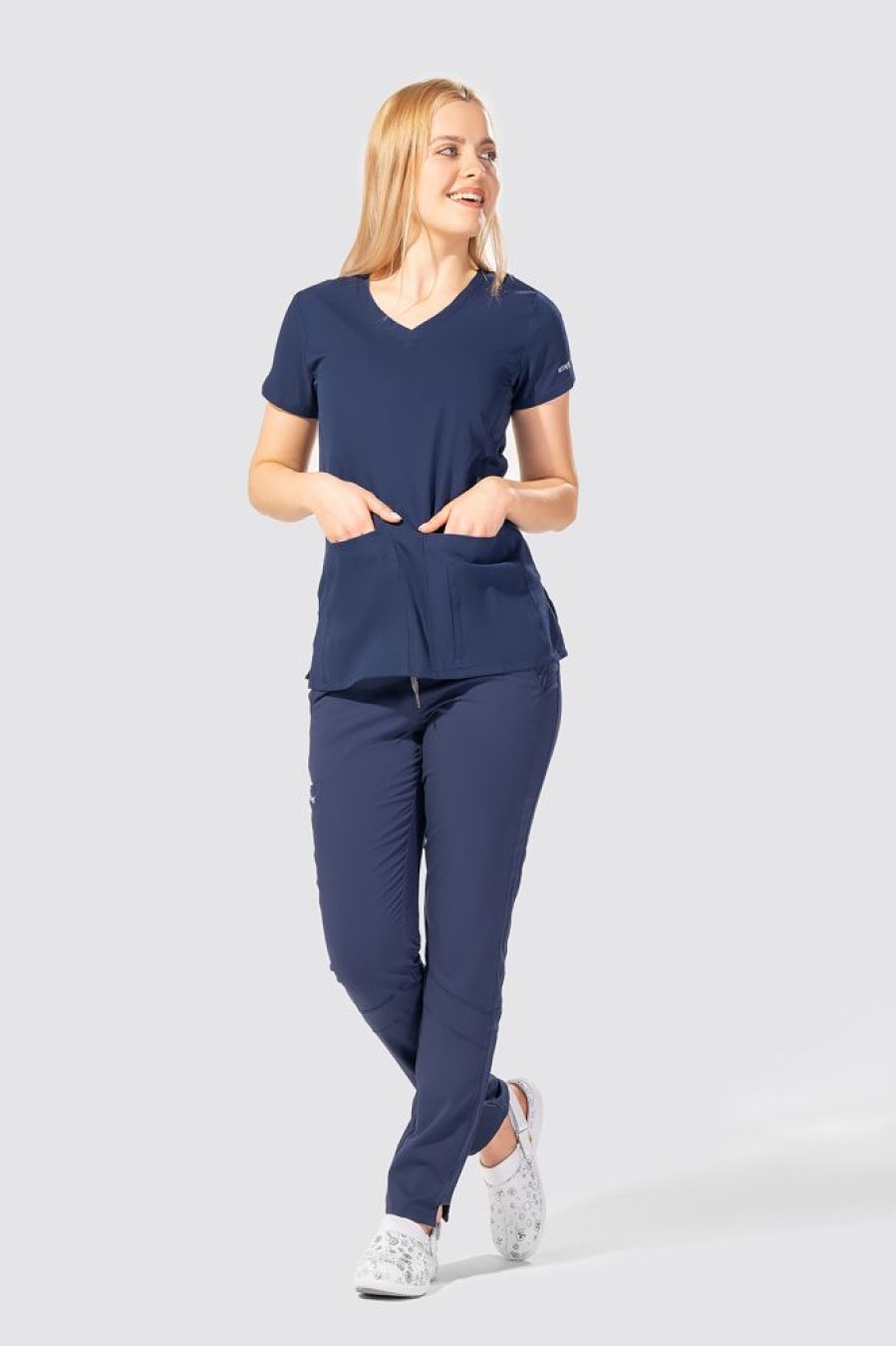 Odziez Medyczna uniformix Bluzy Medyczne | Bluza Medyczna Damska Barco Grey'S Anatomy Active,41423 Indigo Granatowy