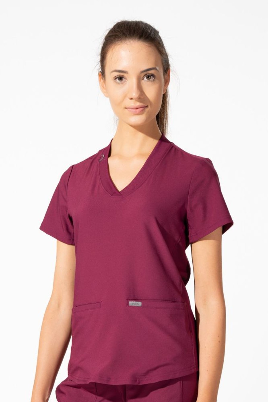 Odziez Medyczna uniformix Bluzy Medyczne | Bluza Medyczna Damska Landau Forward, Lt100 Wine Bordowy