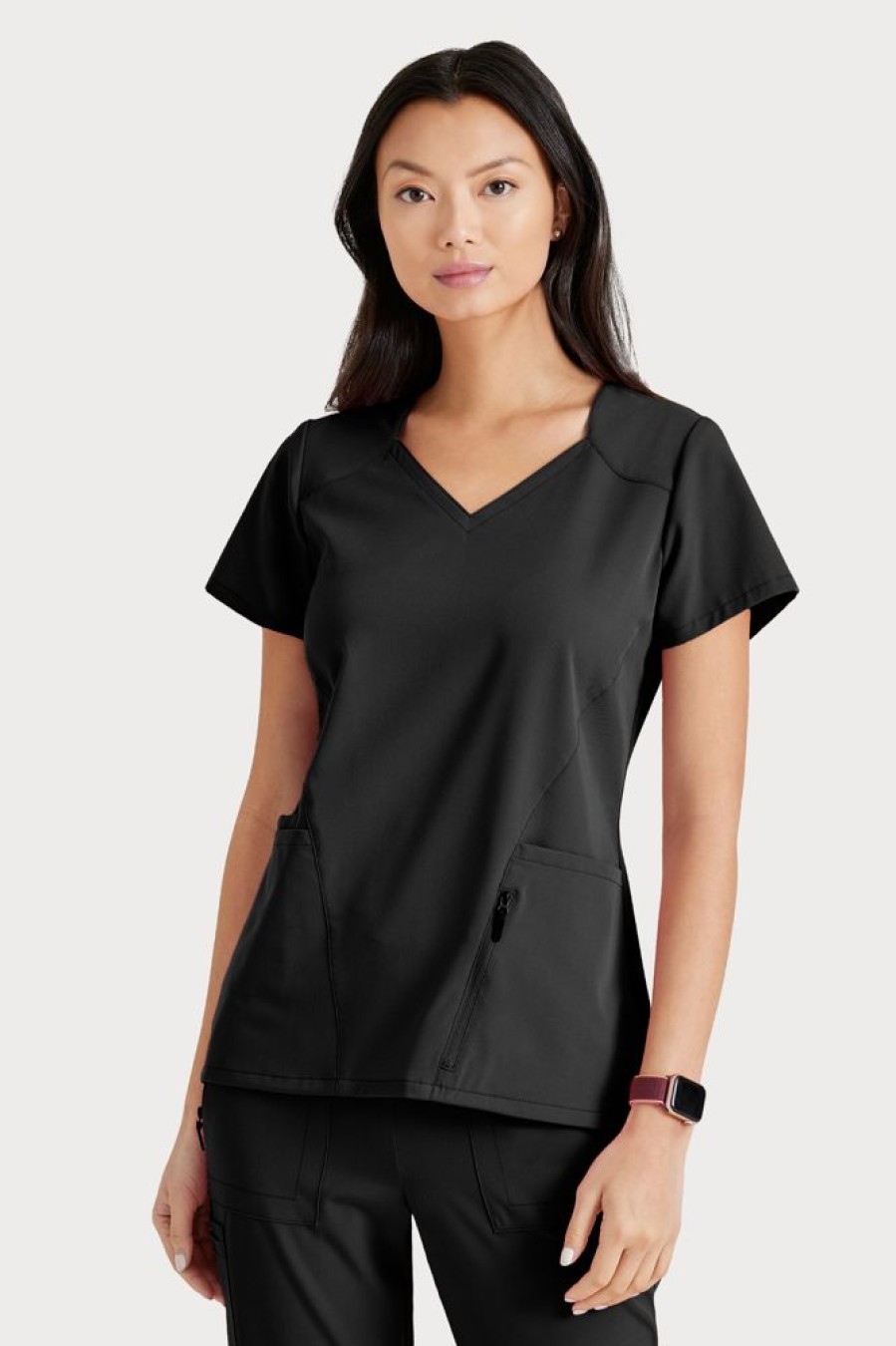 Odziez Medyczna uniformix Bluzy Medyczne | Bluza Medyczna Damska, Barco Unify , But156-Black Czarny