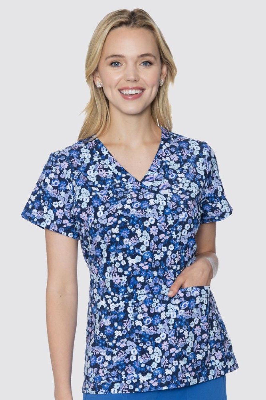 Odziez Medyczna uniformix Bluzy Medyczne | Bluza Medyczna Damska Med Couture Print, 8564 Lifl Wielokolorowe