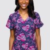 Odziez Medyczna uniformix Bluzy Medyczne | Bluza Medyczna Damska Med Couture Print, 8564 Ccaw Wielokolorowe