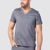 Odziez Medyczna uniformix Bluzy | Bluza Medyczna Meska Landau Mens, 4253-Stpr Szary