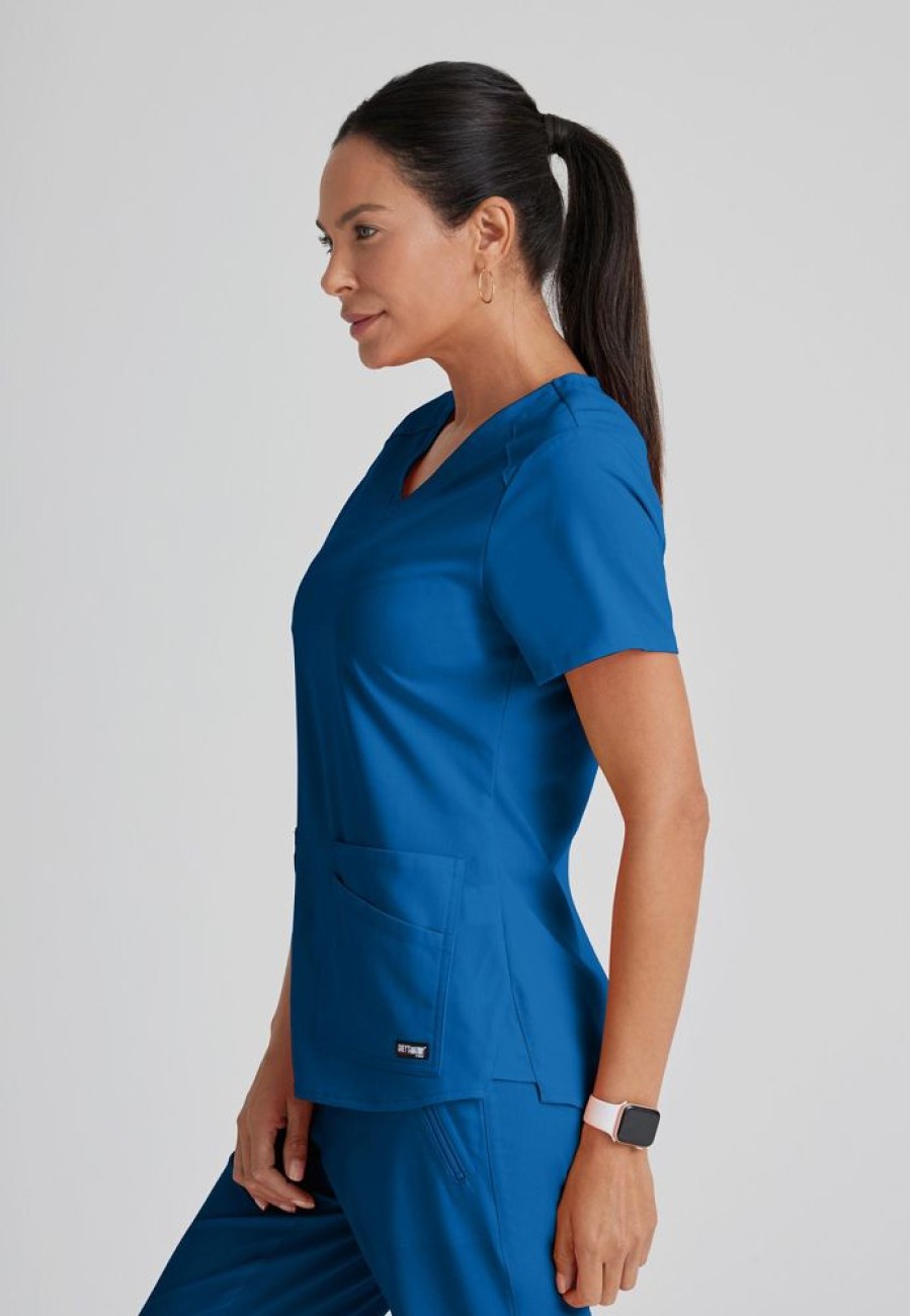 Odziez Medyczna uniformix Bluzy Medyczne | Bluza Medyczna Damska Barco Grey'S Anatomy Stretch, Grst011 New Royal Niebieski