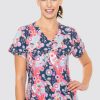 Odziez Medyczna uniformix Bluzy Medyczne | Bluza Medyczna Damska Med Couture Print, 8564 Shfr Wielokolorowe