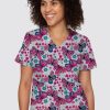 Odziez Medyczna uniformix Bluzy Medyczne | Bluza Medyczna Damska Med Couture Print, 8564 Bobf Wielokolorowe