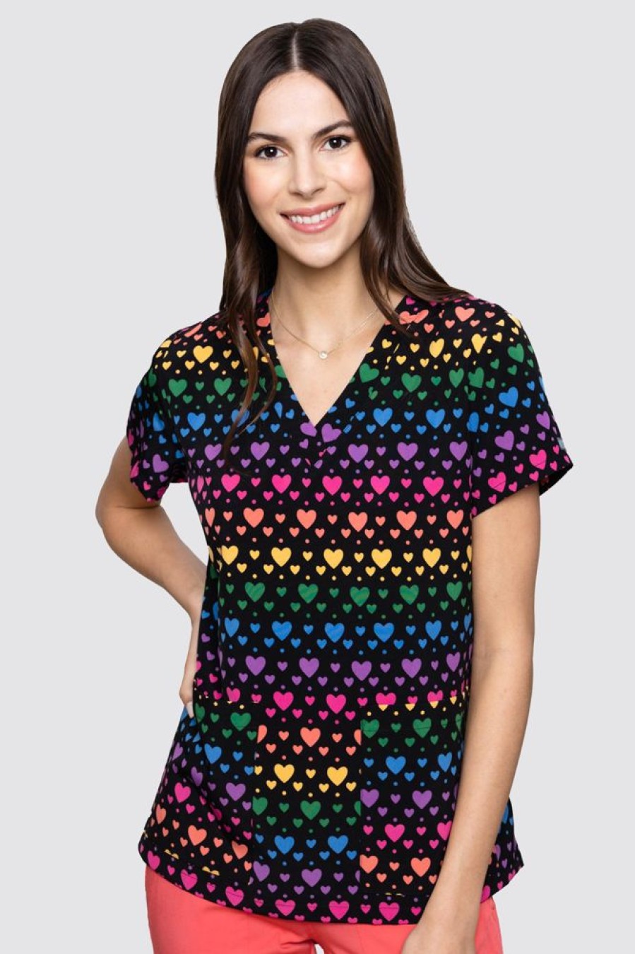 Odziez Medyczna uniformix Bluzy Medyczne | Bluza Medyczna Damska Med Couture Print, 8564 Rbht Wielokolorowe